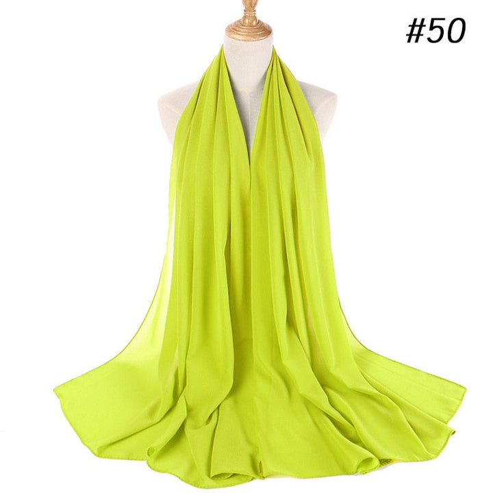Elegant Chiffon Hijab Pannebånd för Kvinnor