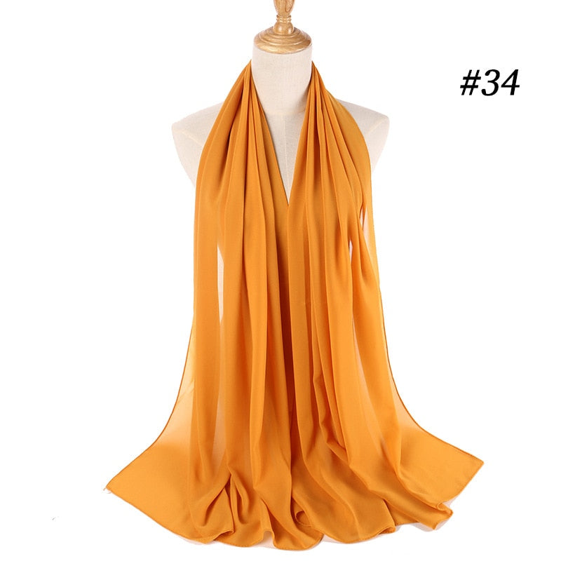 Elegant Chiffon Hijab Pannebånd för Kvinnor