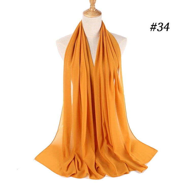 Elegant Chiffon Hijab Pannebånd för Kvinnor