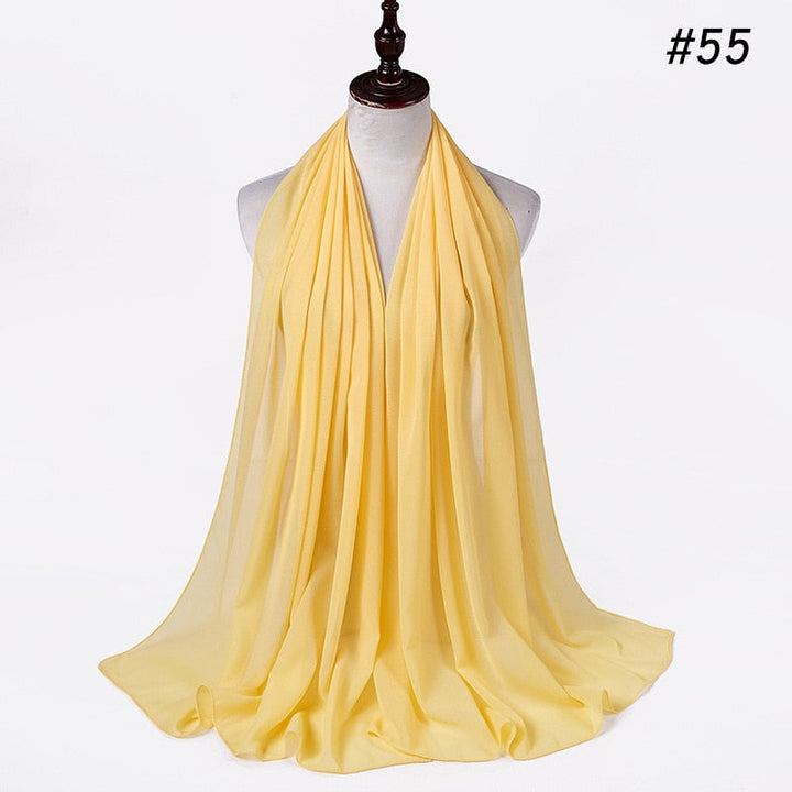 Elegant Chiffon Hijab Pannebånd för Kvinnor