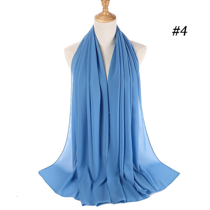 Elegant Chiffon Hijab Pannebånd för Kvinnor