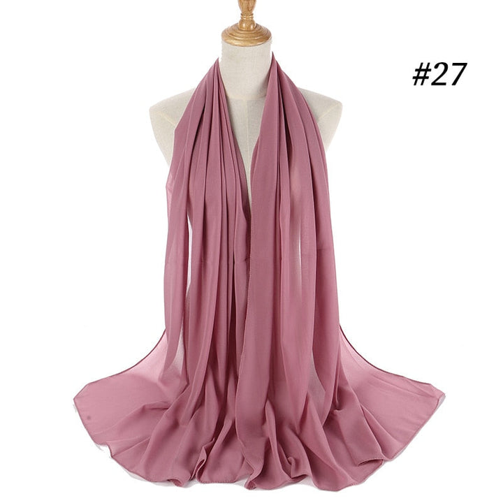 Elegant Chiffon Hijab Pannebånd för Kvinnor