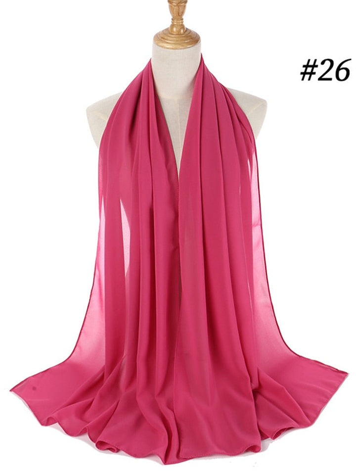 Elegant Chiffon Hijab Pannebånd för Kvinnor