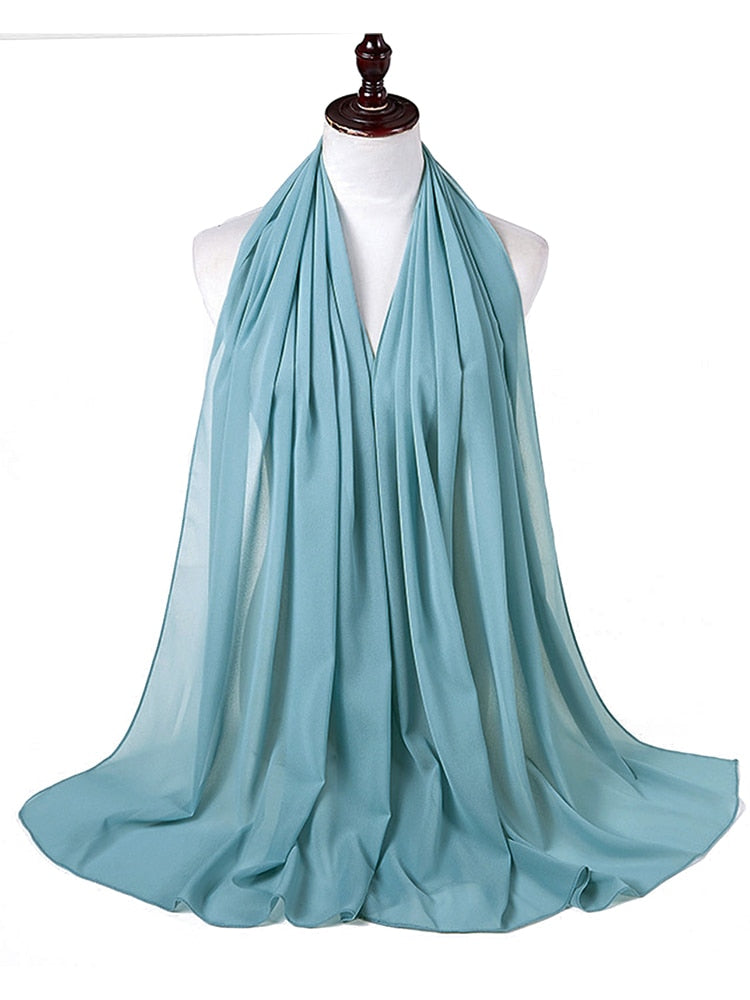 Elegant Chiffon Hijab Pannebånd för Kvinnor