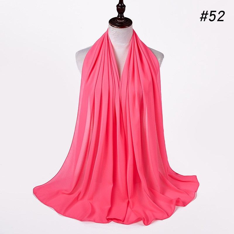 Elegant Chiffon Hijab Pannebånd för Kvinnor
