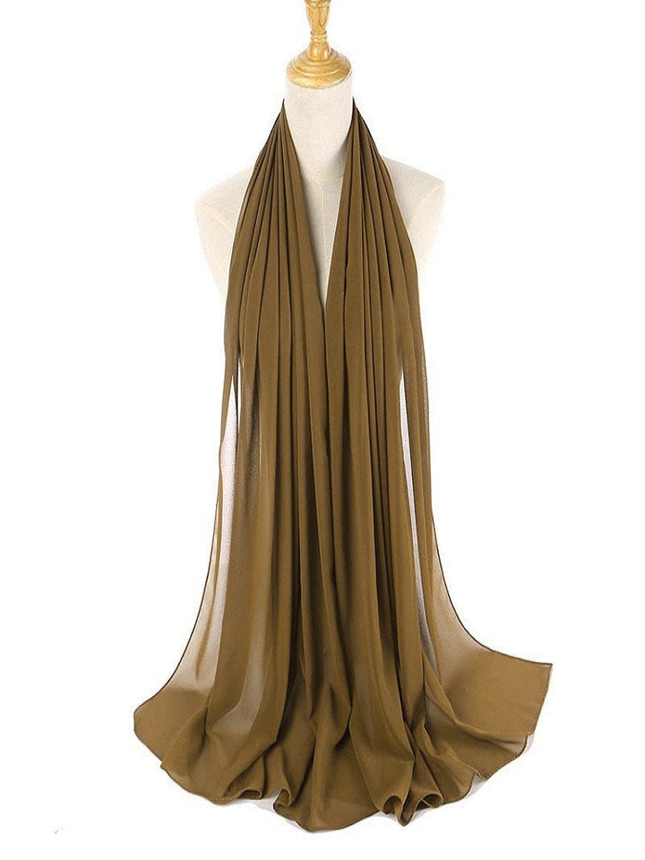 Elegant Chiffon Hijab Pannebånd för Kvinnor
