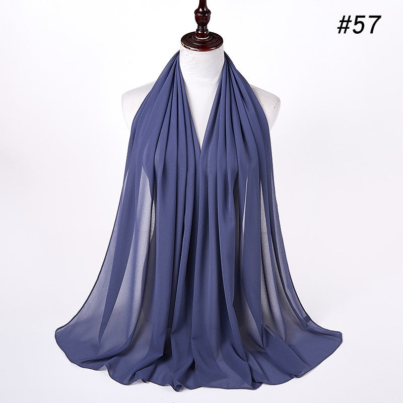 Elegant Chiffon Hijab Pannebånd för Kvinnor