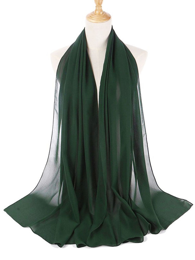 Elegant Chiffon Hijab Pannebånd för Kvinnor