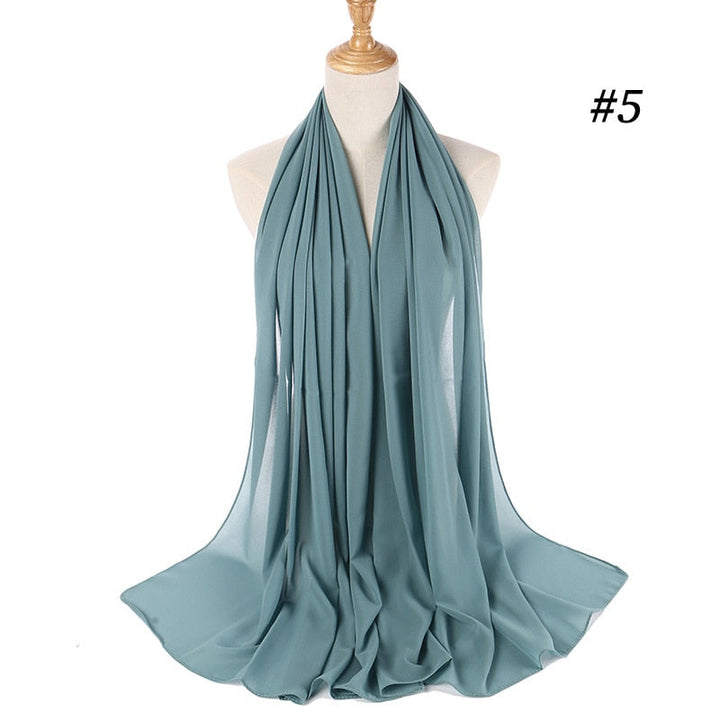 Elegant Chiffon Hijab Pannebånd för Kvinnor