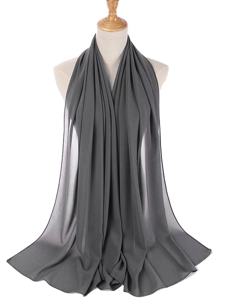 Elegant Chiffon Hijab Pannebånd för Kvinnor