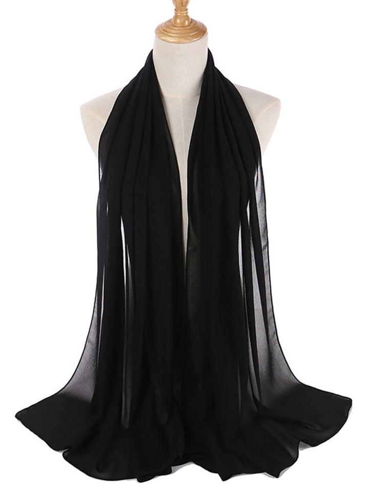 Elegant Chiffon Hijab Pannebånd för Kvinnor