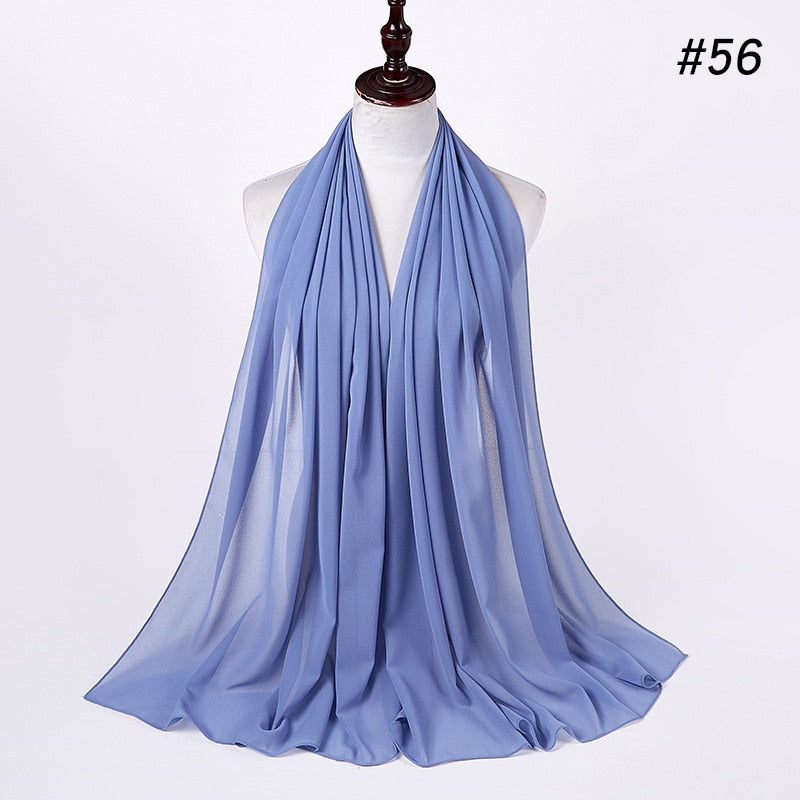 Elegant Chiffon Hijab Pannebånd för Kvinnor