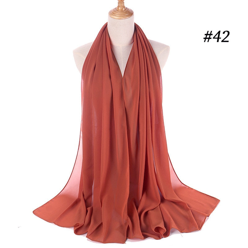 Elegant Chiffon Hijab Pannebånd för Kvinnor