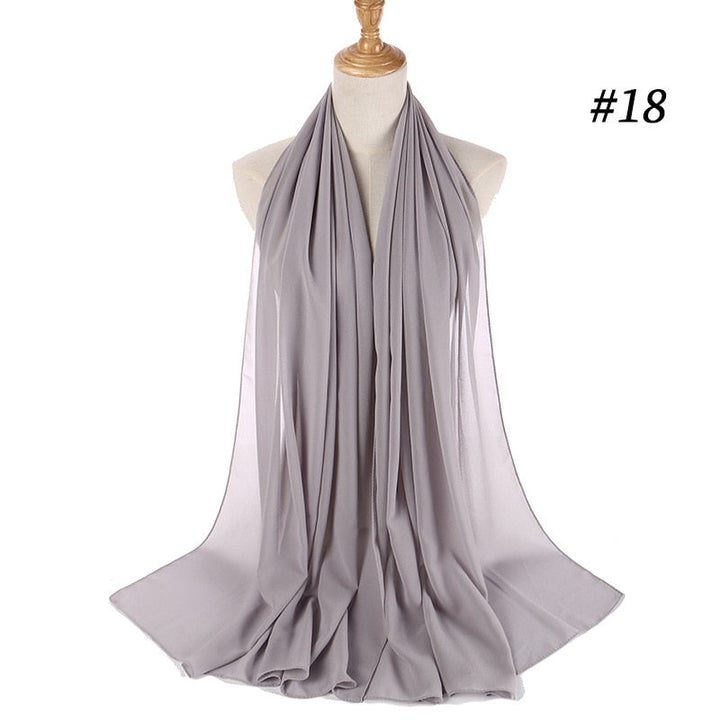 Elegant Chiffon Hijab Pannebånd för Kvinnor