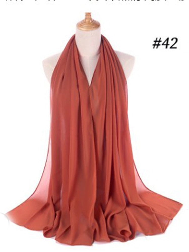 Elegant Chiffon Hijab Pannebånd för Kvinnor