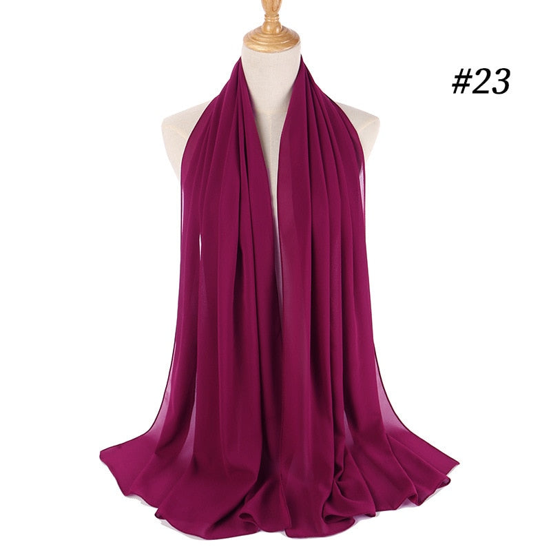 Elegant Chiffon Hijab Pannebånd för Kvinnor