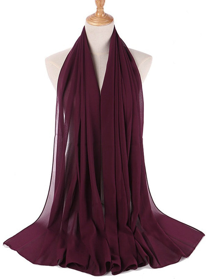Elegant Chiffon Hijab Pannebånd för Kvinnor