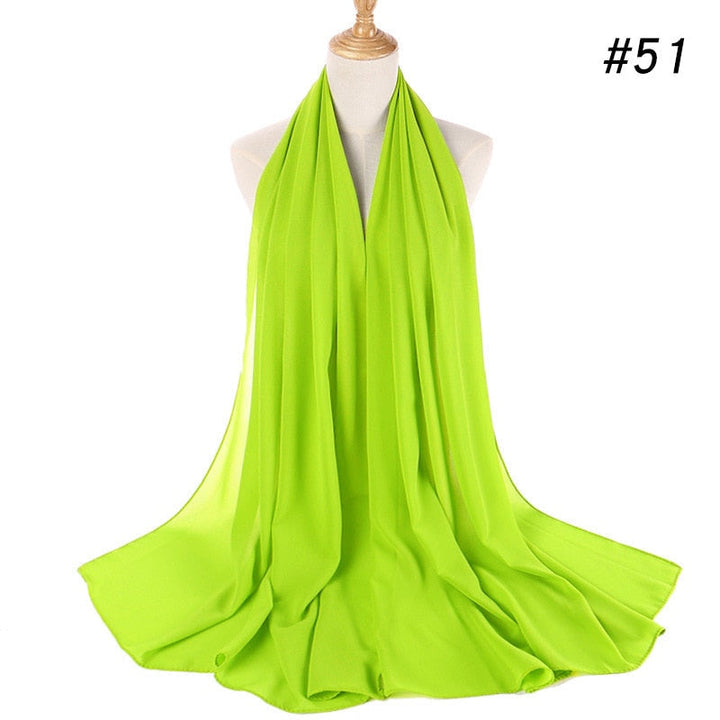 Elegant Chiffon Hijab Pannebånd för Kvinnor