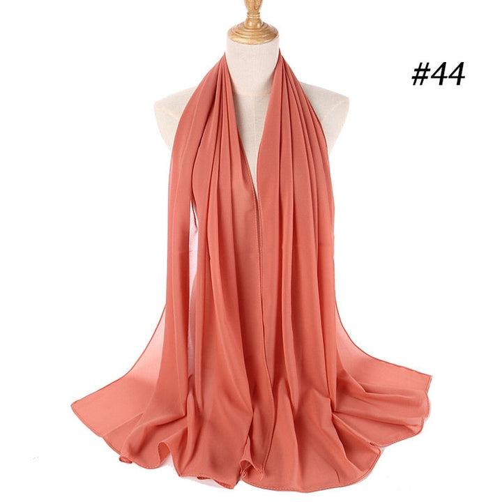 Elegant Chiffon Hijab Pannebånd för Kvinnor