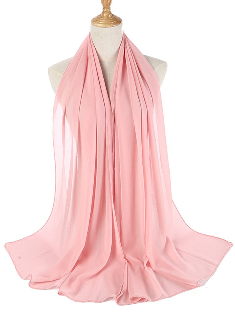 Elegant Chiffon Hijab Pannebånd för Kvinnor