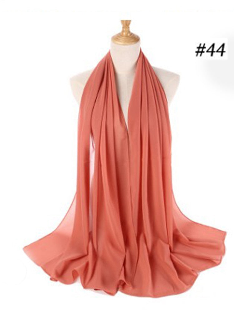 Elegant Chiffon Hijab Pannebånd för Kvinnor