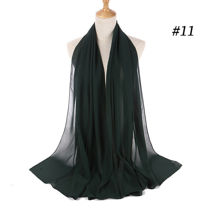 Elegant Chiffon Hijab Pannebånd för Kvinnor