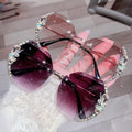 Snygga Dam Solbriller Utan Ramme med Rhinestones
