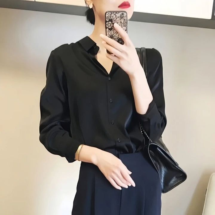 Damblus med Reverskrage – Elegant och Bekväm