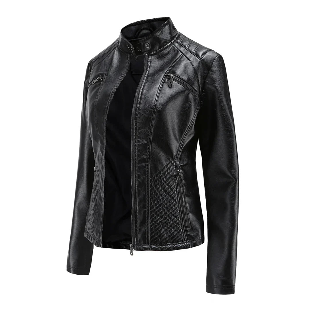 Snygg damejacka | Klassisk bikerdesign
