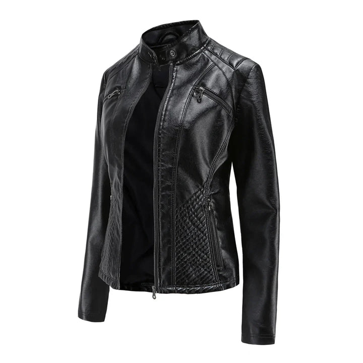 Snygg damejacka | Klassisk bikerdesign