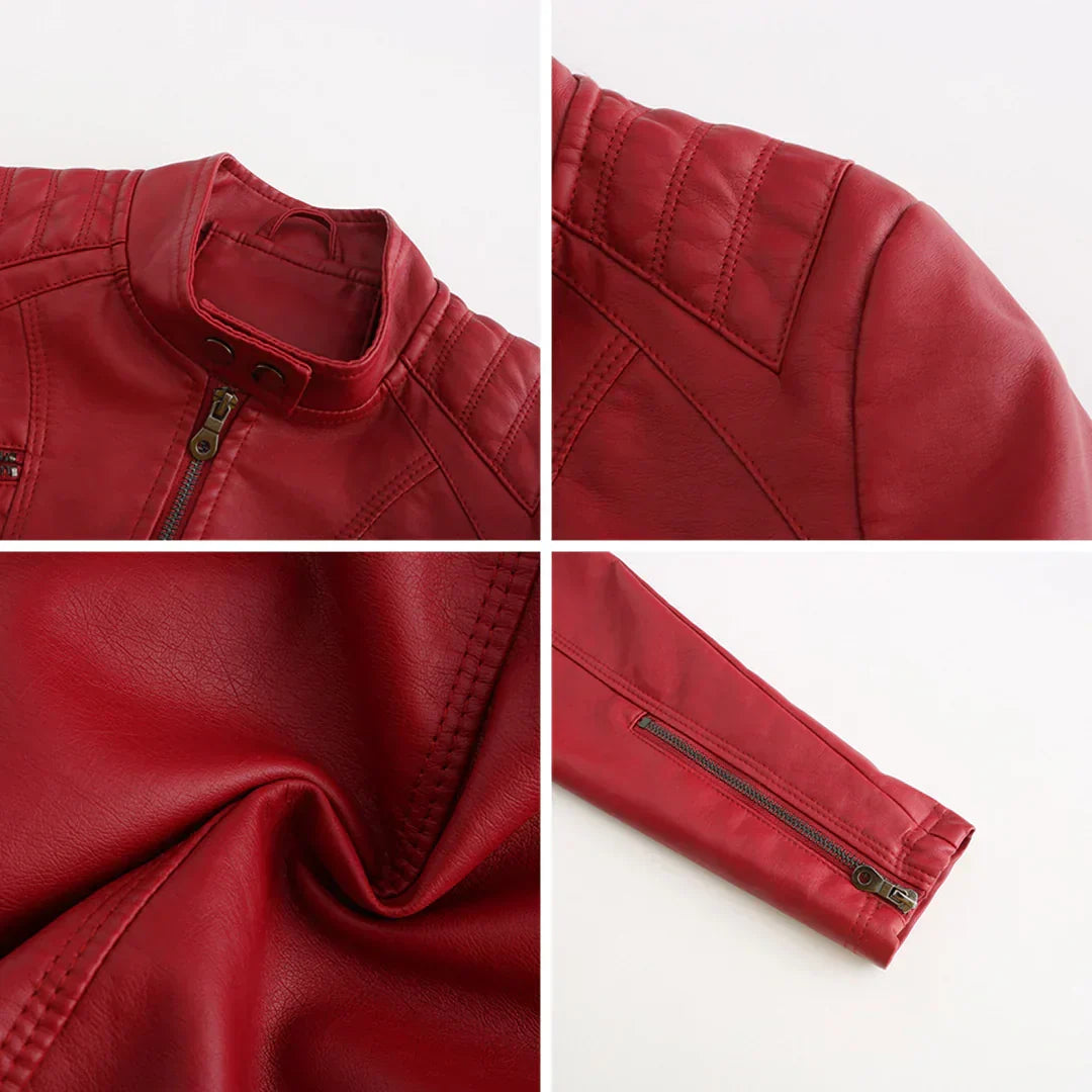 Snygg damejacka | Klassisk bikerdesign