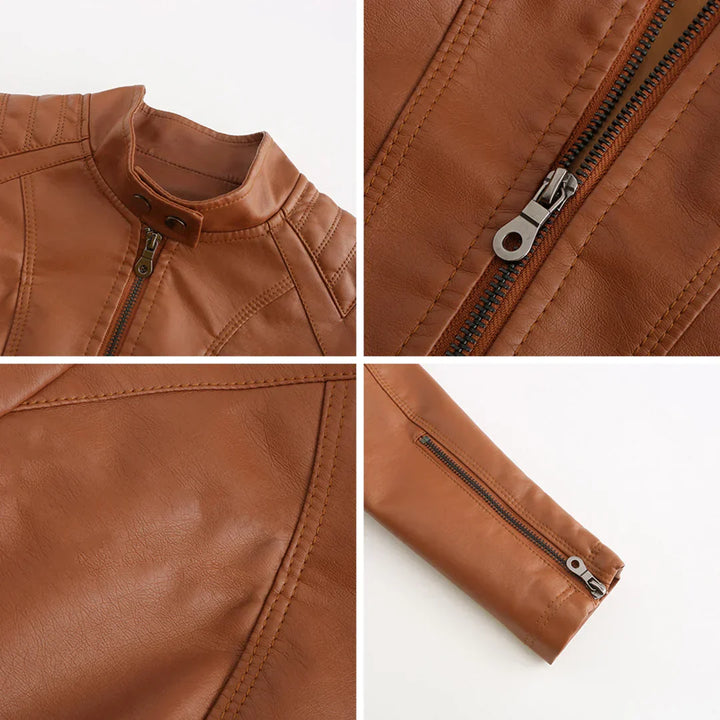 Snygg damejacka | Klassisk bikerdesign