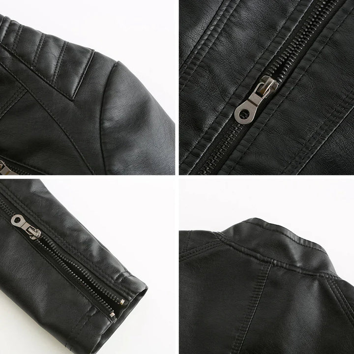 Snygg damejacka | Klassisk bikerdesign