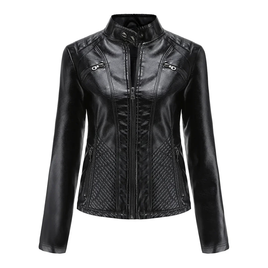 Snygg damejacka | Klassisk bikerdesign