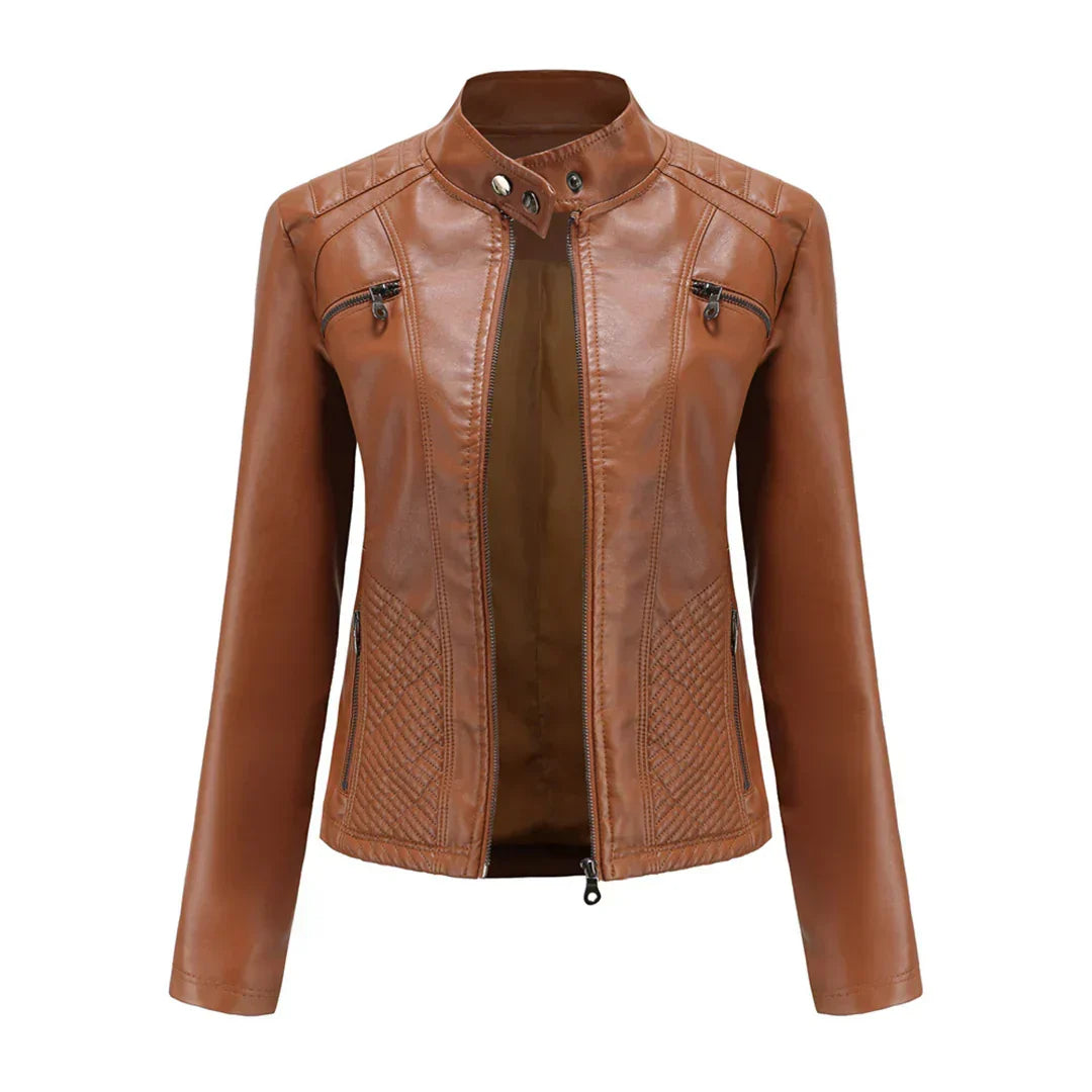 Snygg damejacka | Klassisk bikerdesign
