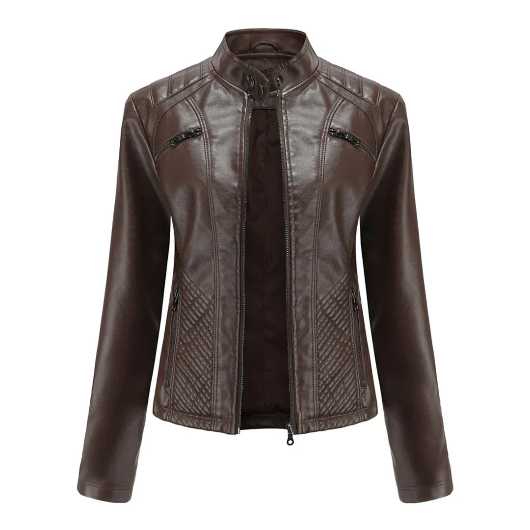 Snygg damejacka | Klassisk bikerdesign