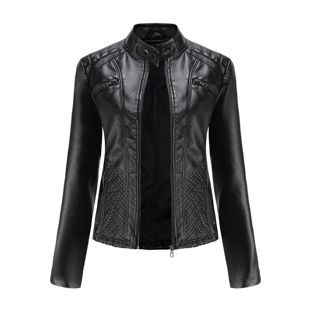 Snygg damejacka | Klassisk bikerdesign