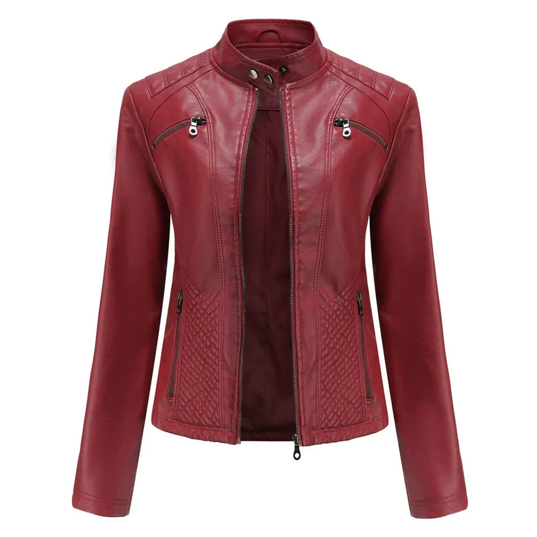 Snygg damejacka | Klassisk bikerdesign