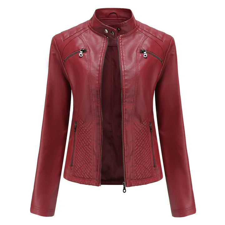 Snygg damejacka | Klassisk bikerdesign
