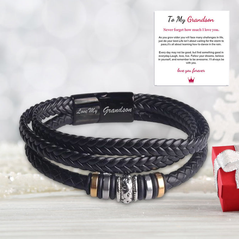 Elegant Flettet Armband - Rustfritt Stål Magnetisk Lås