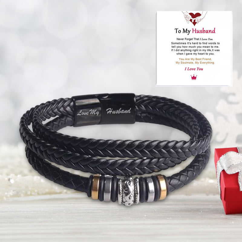 Elegant Flettet Armband - Rustfritt Stål Magnetisk Lås