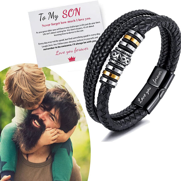 Elegant Flettet Armband - Rustfritt Stål Magnetisk Lås