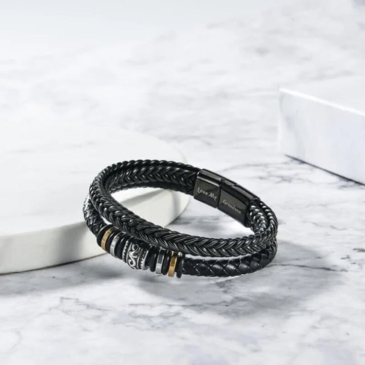 Elegant Flettet Armband - Rustfritt Stål Magnetisk Lås