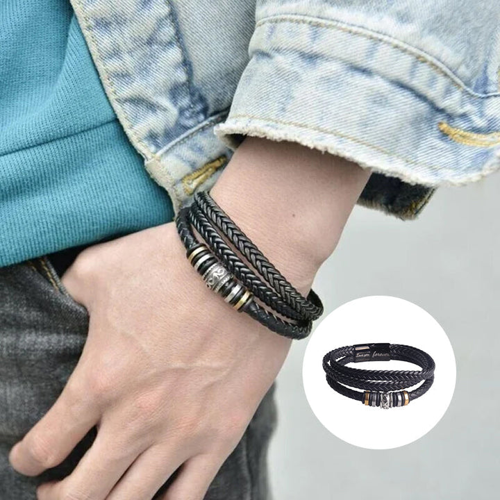 Elegant Flettet Armband - Rustfritt Stål Magnetisk Lås