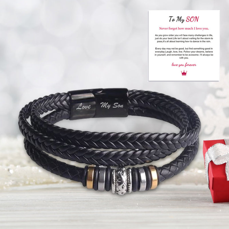 Elegant Flettet Armband - Rustfritt Stål Magnetisk Lås