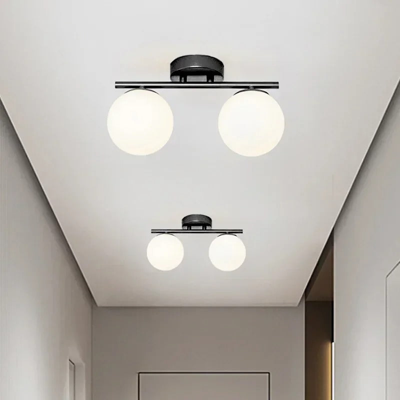 Elegant Glasskule Taklampa – Modern Belysning för Hemmet