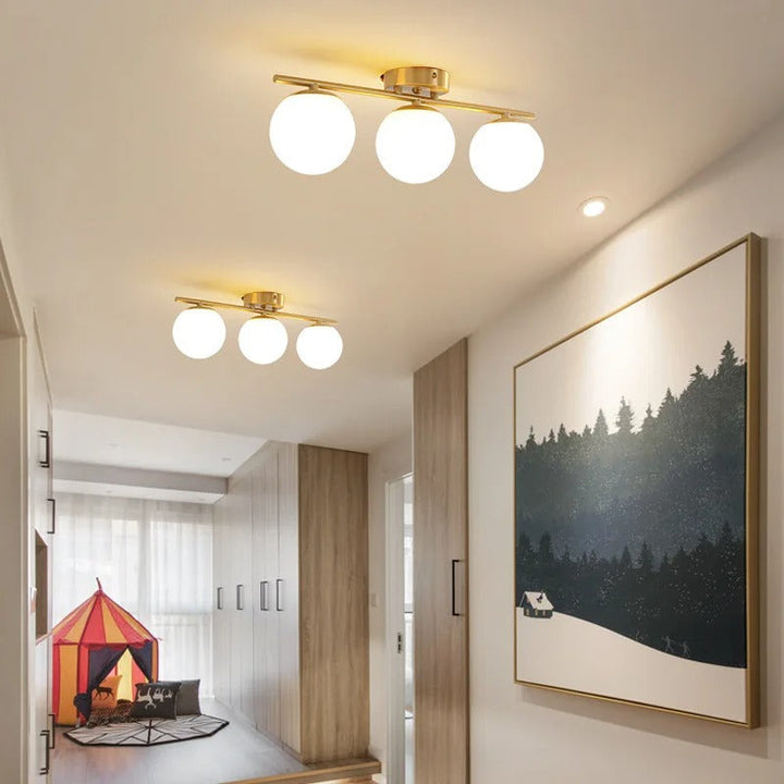 Elegant Glasskule Taklampa – Modern Belysning för Hemmet