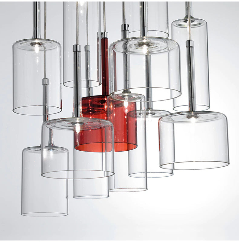 Elegant Glasstaklampe för Spisebord – Skapa Stämning