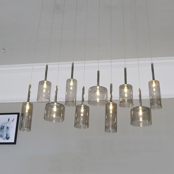 Elegant Glasstaklampe för Spisebord – Skapa Stämning