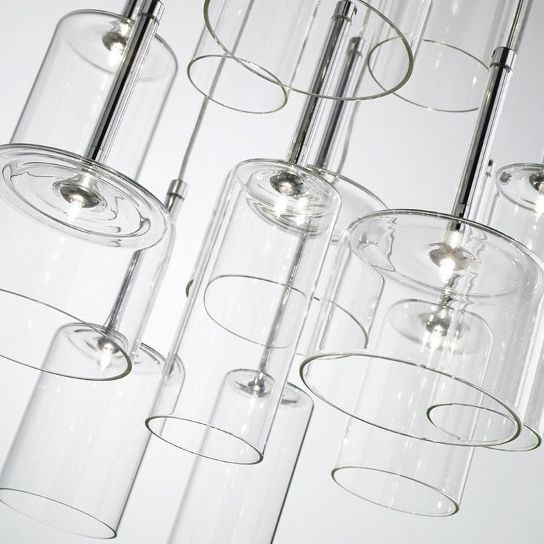 Elegant Glasstaklampe för Spisebord – Skapa Stämning
